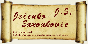 Jelenko Samouković vizit kartica